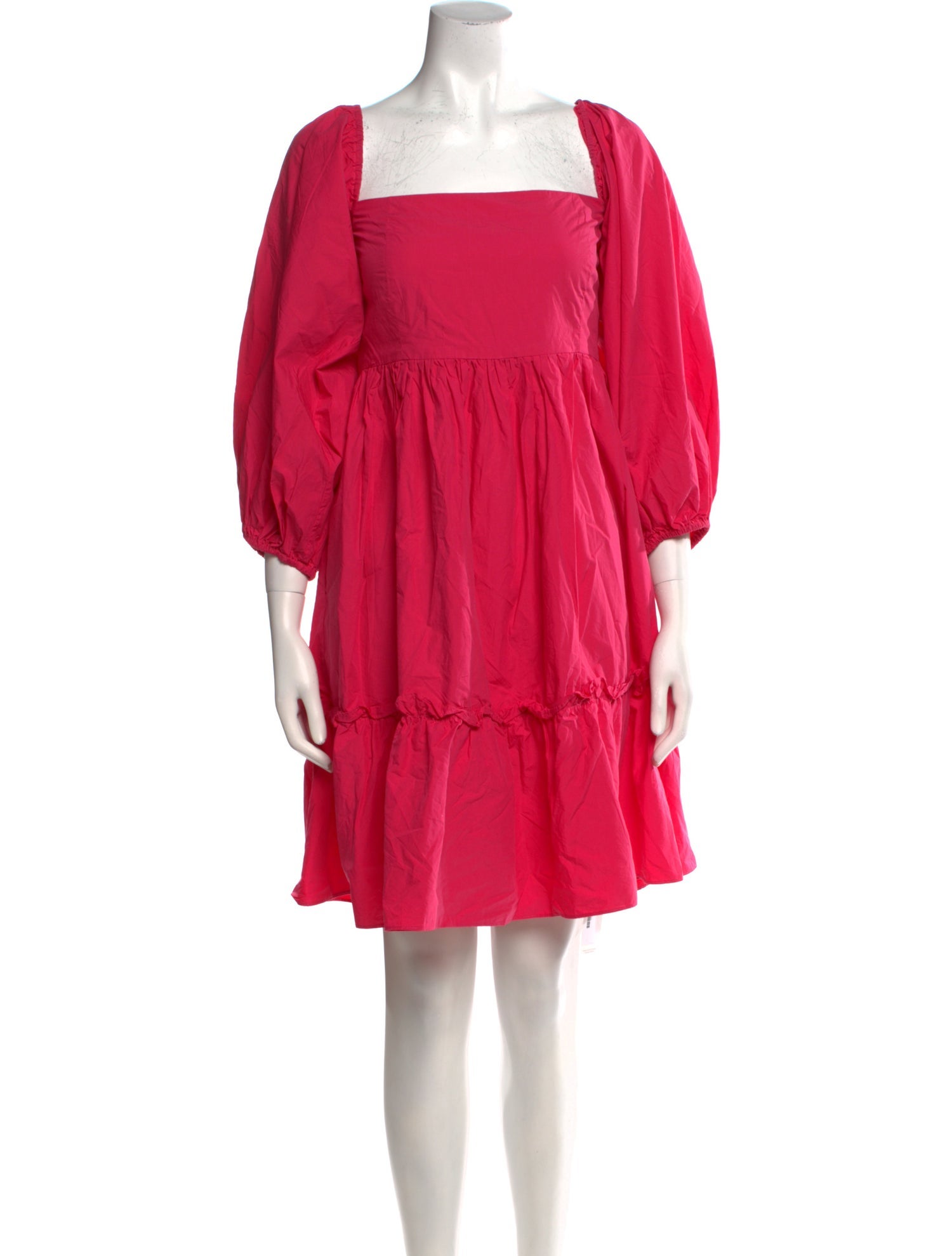 Cara Cara Square Neckline Knee-Length Dress